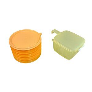 Tupperware burger keepers & cheese keeper